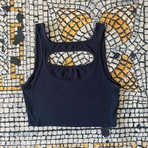 LA Front Cut-Out Crop Tank